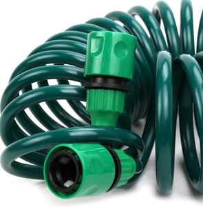 Tuyau d'arrosage rétractable BSCI 15M/50FT avec buse de pulvérisation à 7 fonctions, tuyau magique léger pour le lavage de voitures, l'arrosage et le nettoyage - Product Image 5