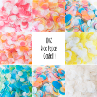 Confettis en papier de riz biodégradable multicolores JIN PENG 1KG, cercles/rectangles pour la décoration de mariage, fête ou baby shower