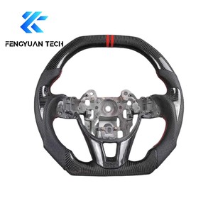 Volante de Fibra de Carbono y Cuero con Base Plana Forjado a Medida para <span class=keywords><strong>Mazda</strong></span> 3 6 CX3 CX5 CX4 CX8 CX9 MX5 CX-<span class=keywords><strong>5</strong></span> <span class=keywords><strong>MX</strong></span>-<span class=keywords><strong>5</strong></span> BP BM KE 2014 2021 - Product Image 2