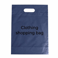 Sac à main pour magasin de vêtements - Sac en PE pour le shopping - Sac en plastique renforcé double couche - LOGO personnalisable