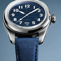 Montre sport Tandorio pour homme SKX, cadran vert vintage lumineux, chiffres arabes, verre saphir sablé, mouvement mécanique NH35