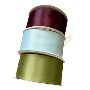 ริบบิ้นผ้าซาตินโพลีเอสเตอร์หน้าเดียว ขนาด 3 นิ้ว 75 มม. 196 สี คุณภาพพรีเมียม เป็นมิตรกับสิ่งแวดล้อม ขายส่งจากโรงงาน สำหรับงานฝีมือ ตกแต่ง และทำโบว์ - Product Image 3