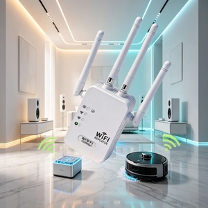 Routeur Répéteur <span class=keywords><strong>WiFi</strong></span> 5G Double Bande 1200 Mbps avec 4 Antennes à Gain Élevé Certifié CE/FCC Longue Portée (Couverture 100-120 m²) pour Petits Espaces - Product Image 5