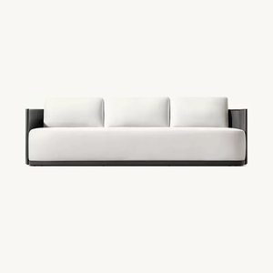 <span class=keywords><strong>Set</strong></span> di Divani da Esterno in Lega di Alluminio Moderno, Impermeabile, Adatto per Cortili, Terrazze e Giardini di Ville - Product Image 4