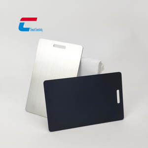 Etiqueta de Equipaje Personalizada de Acero Inoxidable con NFC, RFID 13.56MHz ISO14443A/ISO15693/ISO18000-3, Etiqueta de Identificación de Viaje Impermeable - Product Image 1