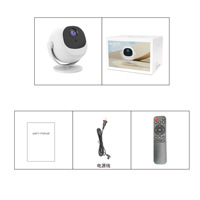 Mini Proyector LED Portátil BL360 720P HD Android 11 5G WiFi 360 °   Proyector Giratorio para Cine en Casa y Videojuegos al Aire Libre