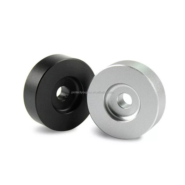 45 RPM Adapter 7 Inch Vinyl Record Solid Aluminum Dome 45rpm Spindle Adapter for Vinyl Record Turntables