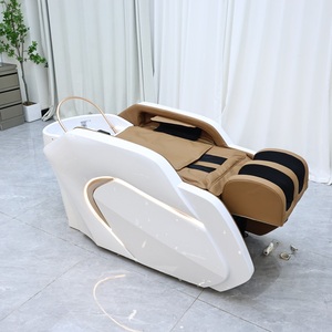 Silla reclinable moderna para <span class=keywords><strong>peluquería</strong></span>, cama eléctrica de cerámica para champú, terapia de agua, masaje, champú para <span class=keywords><strong>peluquería</strong></span>, silla, cabeza, cama de Spa - Product Image 4