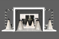Stand d'exposition de la marque Tanfu, taille personnalisée, stand de salon professionnel, aluminium, tissu, couleur personnalisée, installation rapide, utilisation facile lors des salons professionnels