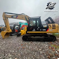 Excavatrice sur chenilles d'occasion CAT 320D2 de 20 tonnes, excavatrice Caterpillar d'origine avec moteur haute puissance de 110 kW pour la construction