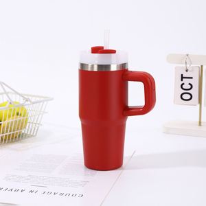 Travel Car <b>Mug</b> Handle 14oz Tumbler Insulated Double Wall Vacuum Stainless Lid Straw Anti-Slip Base - Product Image 3