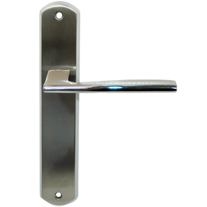 Venta al por mayor de manija de palanca de puerta de aluminio de níquel negro mate en la placa para la decoración del hogar entrada almacén baño cocina USO COMERCIAL - Product Image 3