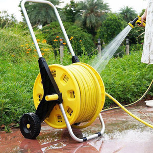 Fabricante manguera de agua soporte de carrete manguera de jardín Carro de almacenamiento portador de tubo carrete de manguera con ruedas - Product Image 2