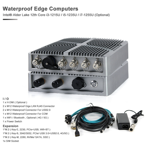 PC Industrial Robusto sin Ventilador IP67/IP69K, I5-1235U, DDR5, M12, Computadora Impermeable para Fábrica Inteligente, Automatización IoT, Efic-60005a - Product Image 6