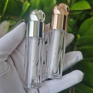 Wadah Lip Gloss emas kualitas tinggi CY336 grosir tabung Lip Gloss bulat 5ml botol Lip Gloss kepala kuas besar - Product Image 2