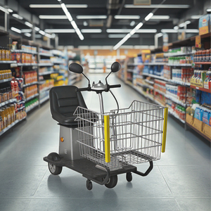 Chariot de courses à trois roues Cosco de grande capacité avec siège réglable, scooter électrique rapide pour personnes âgées - Product Image 1