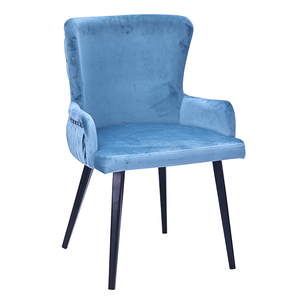 Tissu moderne en velours français, <span class=keywords><strong>chaise</strong></span> de luxe, bleu, noir, vert, gris or brossé, échantillon gratuit, salle à manger, bleu, rouge - Product Image 1