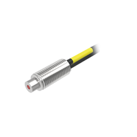 Sensor de fibra óptica de montaje roscado M6, sensor de reflejo difuso con unidad de fibra de 2m, detección de fibra óptica de la serie SP de forma hexagonal