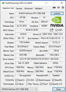 พัดลมคู่คุณภาพสูงใหม่ ระบบระบายความร้อนด้วยพัดลมคู่ หน่วยความจำ 192 บิต 3GB GDDR5 สำหรับประกอบคอมพิวเตอร์ตั้งโต๊ะ เล่นเกมอีสปอร์ต GeForce GTX 1060 PCI พร้อมพัดลมคู่ - Product Image 6