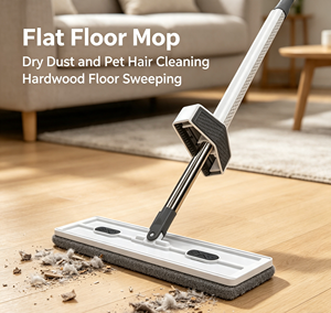 Hot Selling Saker Plus Large Flat <b>Mop</b> Household Cleaning Flat <b>Mop</b> with Bucket Durable Microfiber Floor Cleaning <b>Mop</b> Pads - Product Image 2