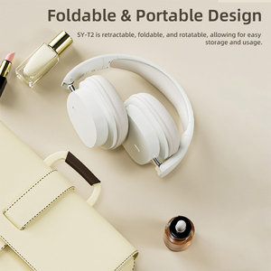 Auriculares Inalámbricos SY-T2 BT 5.3 con Controlador de 40 mm, Auriculares Supraaurales, 20 Horas de Reproducción, Auriculares Estéreo Plegables con Ranura para Tarjeta TF, Modo AUX - Product Image 4