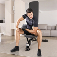 Banc de musculation pour salle de sport à domicile, banc de musculation réglable et pliable, banc d'entraînement multifonctionnel pour développé couché, abdominaux, inclinaison, plat, déclinaison