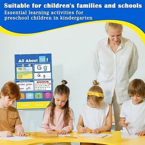 Customize Early Education Pocket Chart Teaching Tool Wall Chart Letter Game for Toddler Kids Alphabet <b>Learning</b> Pocket Chart - Product Image 2