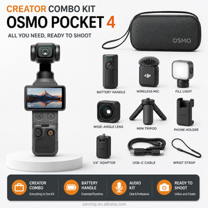 Kit Combo Osmo Pocket 4 Creator, Cámara con Gimbal de Mano, Batería, Soporte, Audio, Trípode y Accesorios para Vlogging - Product Image 1