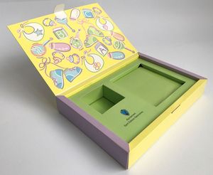 Boîte en carton personnalisée avec coussin d'air, insert en carton haute qualité pour produits bas, style livre, avec compartiments et diviseurs - Product Image 2