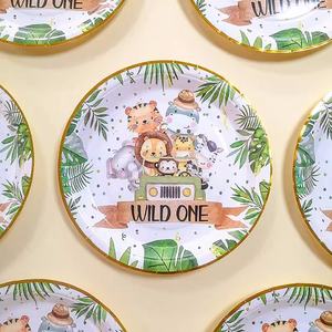 Vendita calda prezzo speciale Set di stoviglie usa e getta piatto di <span class=keywords><strong>carta</strong></span> <span class=keywords><strong>tovagliolo</strong></span> posate Set di nozze forniture per feste di compleanno - Product Image 3