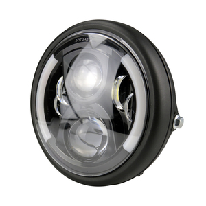 Soporte de Faro Cromado para Motocicleta Yosovlamp de 7 Pulgadas, Nuevo Soporte de Montaje con Anillo Decorativo para Bombilla H4 de 7'' y Carcasas de Faro - Product Image 4