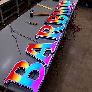 Custom 3D Frontlit Signage, Led Illuminated <b>Sign</b>, Rgb Illuminated Wall logo Signage, 3d Led Channel Acrylic Letter <b>Sign</b> - Product Image 1