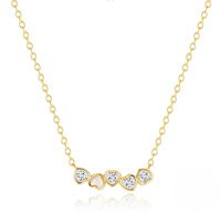 Ensemble de collier et boucles d'oreilles polyvalents en argent sterling S925 avec opale et accent zircon, vente en gros