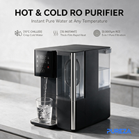 Distributeur d'eau chaude et froide PUREZA PU-T01, système de filtration d'eau par osmose inverse instantanée à 3 températures, purificateur de comptoir