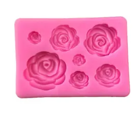 3D Rose Flower Silicone Molds Candy Polymer Mold Chocolate Party Baking Wedding Cupcake Topper Fondant Cake Decorating Tools