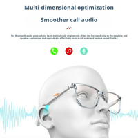 Lunettes intelligentes H2-C à détection tactile, verres interchangeables TWS pour appels et musique, IA sans fil, anti-lumière bleue