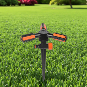 Automatic 360 Degree Rotating Plastic Ground <strong>Sprinkler</strong> Trigeminal <strong>Irrigation</strong> System For Farm &amp; Garden Lawn Watering Tool - Product Image 4
