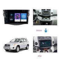 Lecteur DVD de voiture Android Jiawell, Android Carplay Wifi BT Navigation GPS FM Musique Audio Vidéo Autoradio pour Toyota RAV4 05-13