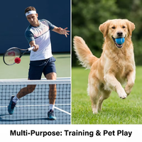 Balle de tennis pour chien, rebond élevé, noyau en caoutchouc naturel, balle en feutre sans danger pour les animaux, logo personnalisé, vente en gros, jouet pour animaux, produits personnalisés pour animaux