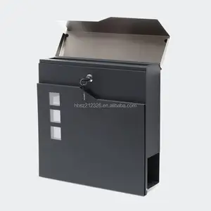 2023 Modern Mailbox With Lock Apartment Mailbox Wall-Mount Post Box With Custom Logo No Minimum