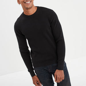 Suéter de Cuello Redondo para Hombre, Tejido Grueso, Transpirable, de Algodón y Poliamida, en Color Taupe, Textura Seca, Resistente, Cálido para la Temporada - Product Image 2