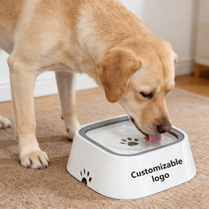 Cuenco de agua pequeño para mascotas de 35oz, comedero de bebida lenta sin derrames para gatos y perros, diseño antideslizante antisalpicaduras sin goteo/ - Product Image 1