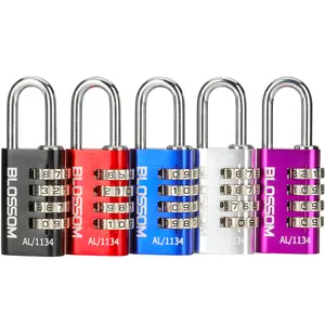 AL11 28MM 4 Digit Password Light Type Padlocks safe lock candados digitales code passcode dial digi Aluminum Combination Padlock