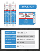 Scellant en résine acrylique UV, peinture à base d'eau, mastic à haute adhérence, faible teneur en COV, durcissement flexible, résistant à l'humidité, pour intérieur