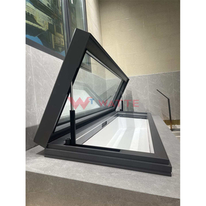 Chất lượng cao cơ giới mái bằng phẳng Skylight với khung nhôm kính không thấm nước cửa sổ mái cho sân thượng truy cập - Product Image 4