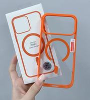 Coque de Téléphone de Luxe en Acrylique Coloré à Chargement Magnétique Sans Fil pour iPhone 17 16 15 14 13 12 Mini 11 Pro Max XS X XR 7 8 Plus