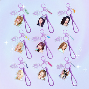 Lot de 3 porte-clés KPOP Hearts2hearts en acrylique, double face, avec pendentifs YEON JUUN, <span class=keywords><strong>ANA</strong></span>, YUHA, IAN, CARMEN, JIWOO, cadeau pour fans - Product Image 1