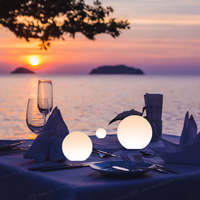 Lampe de Lune en Plastique Moderne avec Boule Lumineuse et Télécommande, Lampe de Nuit LED 3D pour Événement Lumineux
