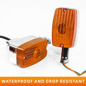 Chất Lượng Cao Ax100 Xe Máy Chỉ Số Ánh Sáng Không Thấm Nước Hổ Phách Lần Lượt Tín Hiệu Winker Đèn Cho Gs125 12V Thông Minh Hơn Lần Lượt Tín Hiệu Ánh Sáng - Product Image 5