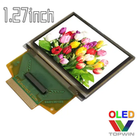 Écran PMOLED couleur 1,27'' 128x96 de qualité supérieure avec circuit intégré de pilote SSD1351, connecteur ZIF, interface parallèle UG-2896GDEAF11